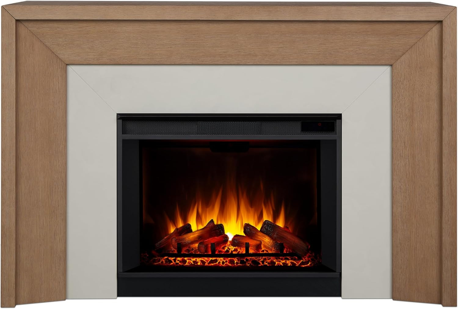 Real Flame Brooks 64” Grand Electric Fireplace with Mantel for Living Room or Bedroom, Replacea... | Amazon (US)