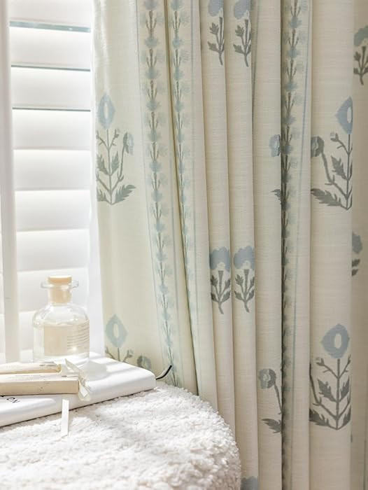 Linen Blend Pinch Pleated Curtains for Living Room, Bedroom, Dining Room - Light Filtering Curtai... | Amazon (US)