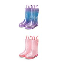DREAM PAIRS Kids Glitter Rain Boots | Waterproof,Easy-on handles,Lightweight,Non-Slip sole,Rain p... | Amazon (US)