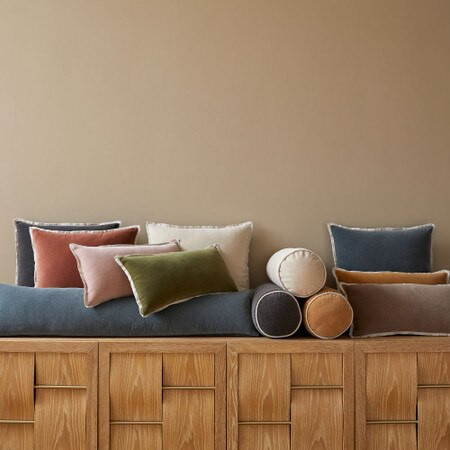 Classic Cotton Velvet Cushion Cover | West Elm (UK)