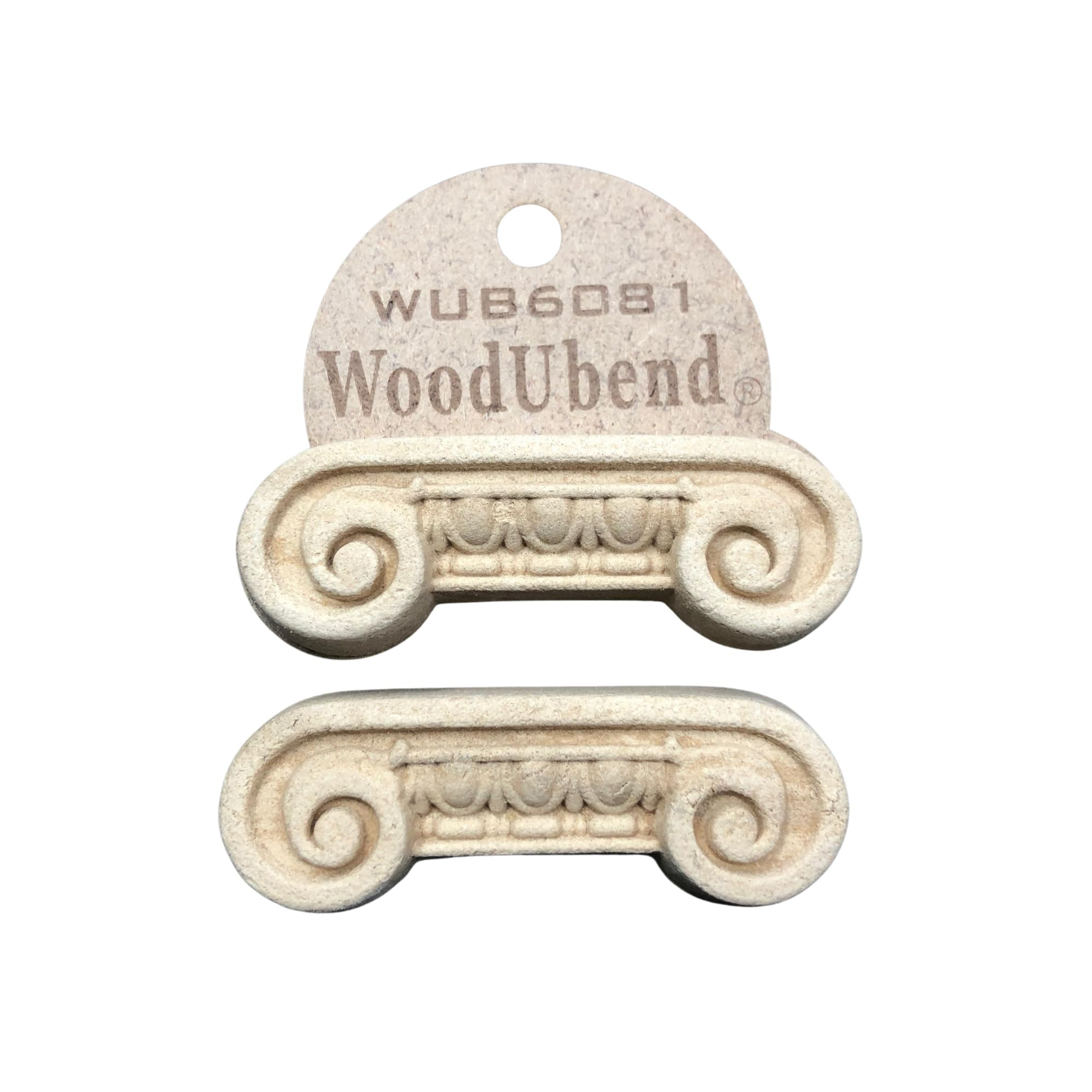WoodUbend WUB6081 Pack of Two Pilasters Appliques - Heat Bendable & Flexible Wood Onlays 2.8x7.8c... | Amazon (US)
