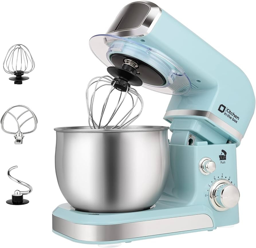 Kitchen in the box Stand Mixer,3.2Qt Small Electric Food Mixer,6 Speeds Portable Lightweight Kitc... | Amazon (US)