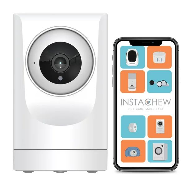 Instachew Puresight 360° Wi-Fi Pet Camera, App-Enabled, Indoor Security for Cats and Dogs | Walmart (US)