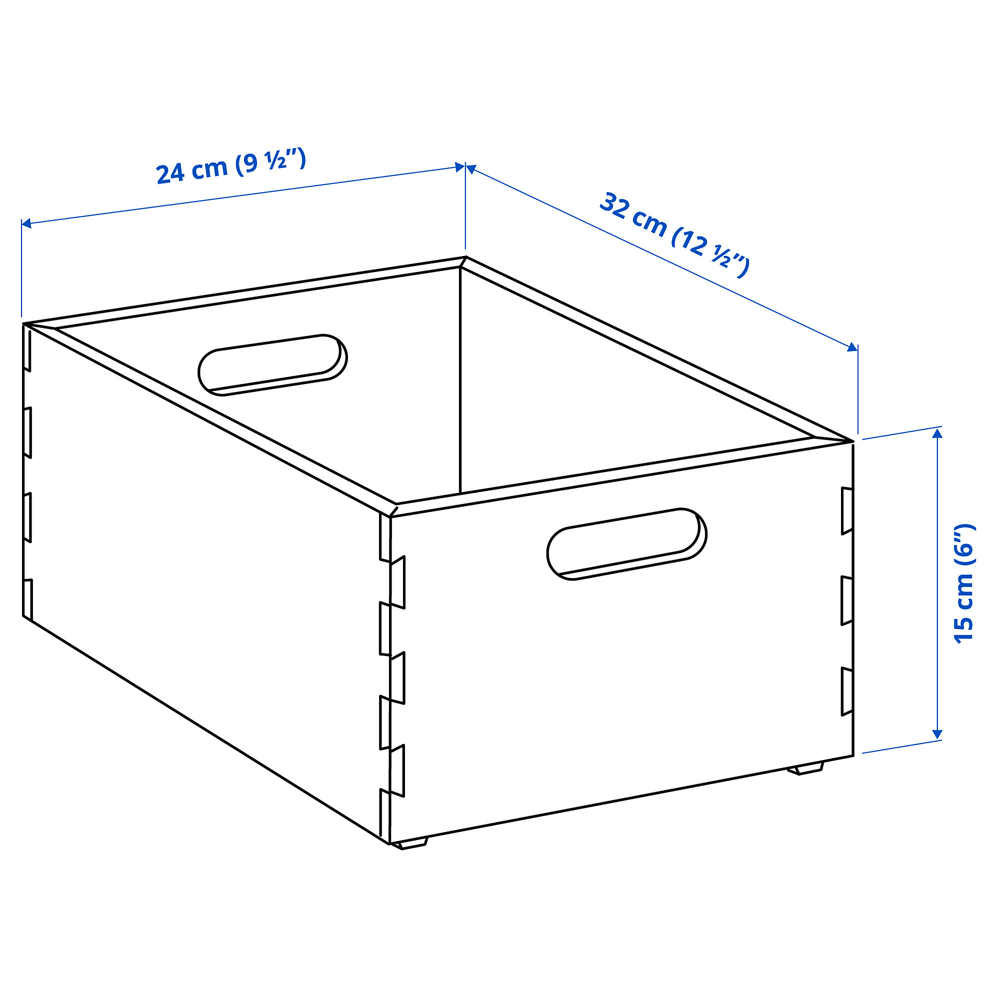 UPPDATERA Behälter, Bambus hell, 24x32x15 cm - IKEA Deutschland | IKEA (DE)