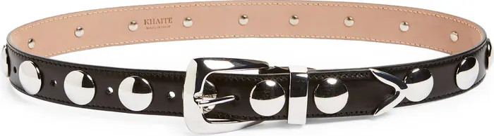 Khaite Benny Stud Patent Leather Belt | Nordstrom | Nordstrom