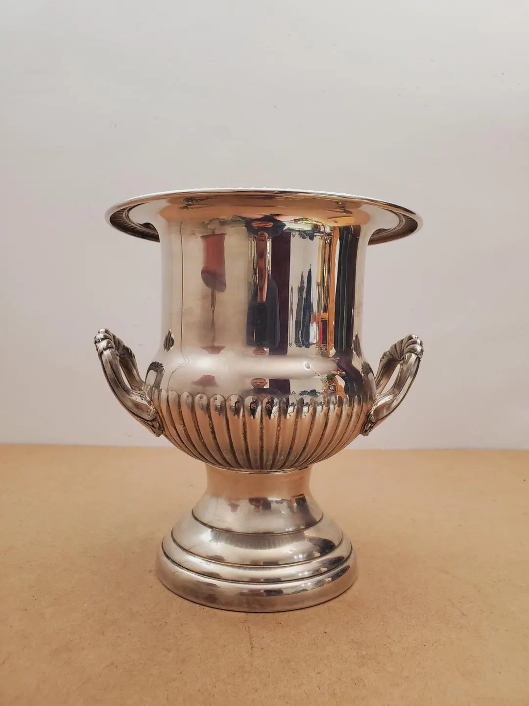 Vintage Silver Champagne Bucket - Ornate Tarnished Silver plate Ice Bucket - Silver Crescent Urn ... | Etsy (Global)
