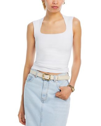 Square Neck Sleeveless Top - Exclusive | Bloomingdale's (US)