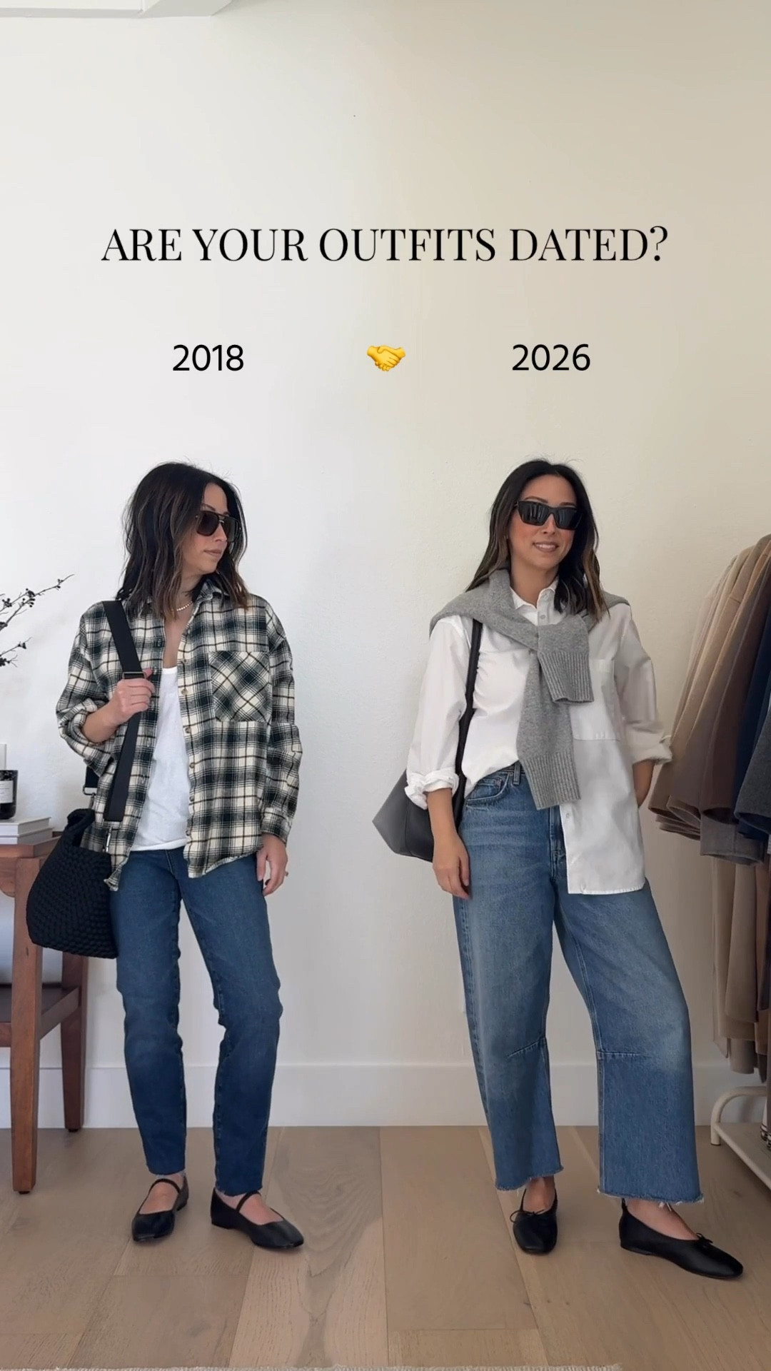 Update your flannel shirt outfits. Also, use this as a rule of thumb with button-downs: buttoned-up is always more elevated.  You can wear them unbuttoned when temps are hot and you're using it as a layer.

AYR Shirt xs
Everlane cashmere sweater xs
Citizens Of Humanity Miro Jeans 24 - run big, cut hems
Everlane Flats 5
Mansur Gavriel tote 
YSL Sunglasses
Quince earrings
Dorsey James necklace 15"

Petite style, spring style, spring outfits 

#LTKPetite #LTKSeasonal #LTKOver40