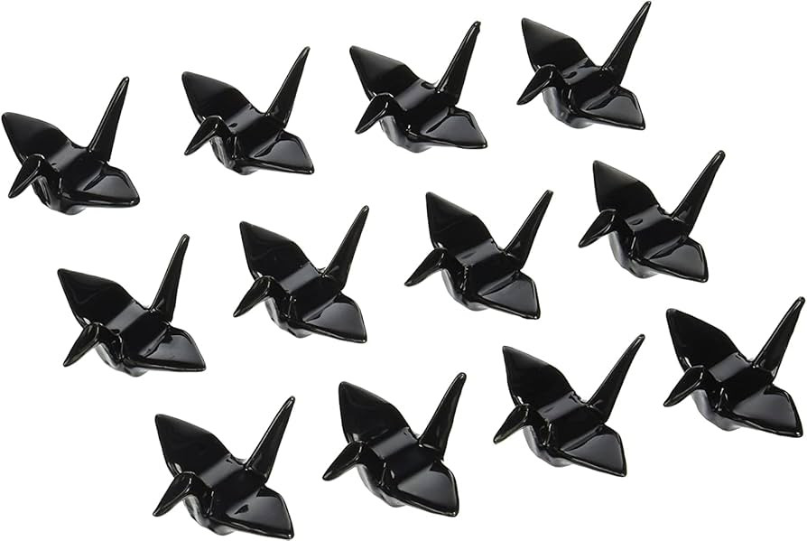 JapanBargain 4819, Porcelain Chopsticks Rest Holder Japanese Origami Crane Shape Wedding Favors f... | Amazon (US)