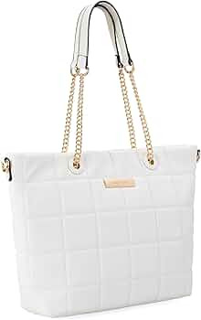 Montana West Tote Bag for Women Quilted Chain Handbags Elegant Purse with Adjustable Strap | Amazon (US)