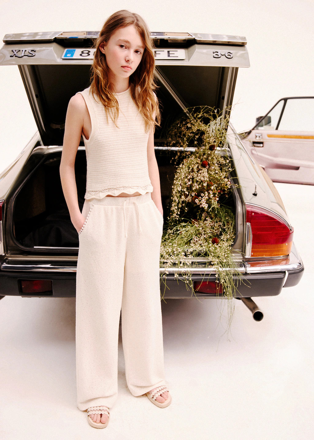 Straight knitted pants | Mango (US/MX/AU)