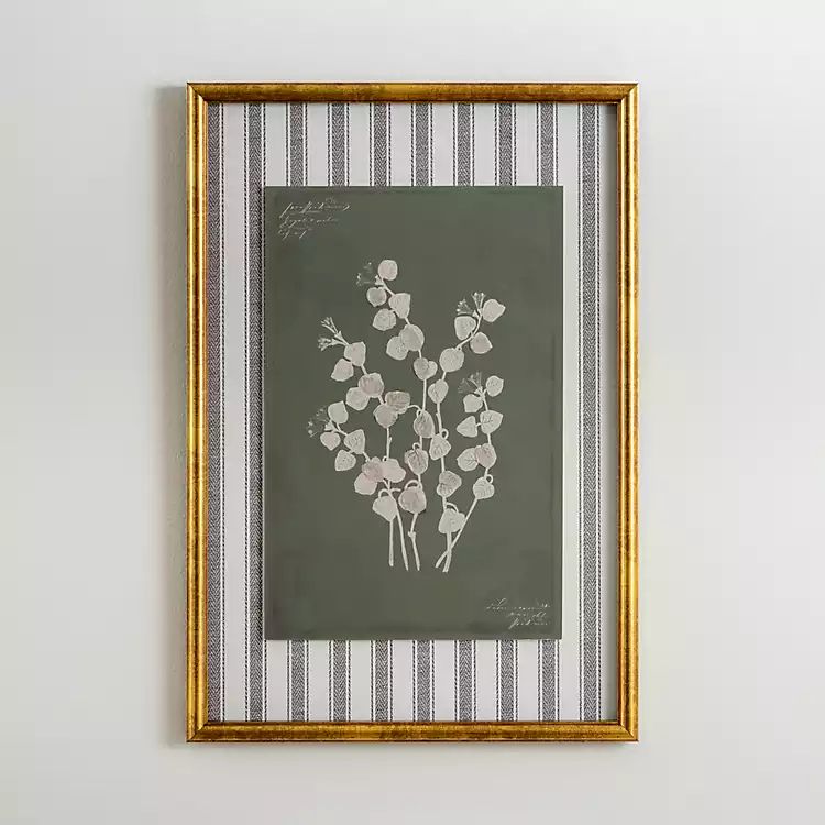 New! Botanical Stripes III Framed Art Print | Kirkland's Home