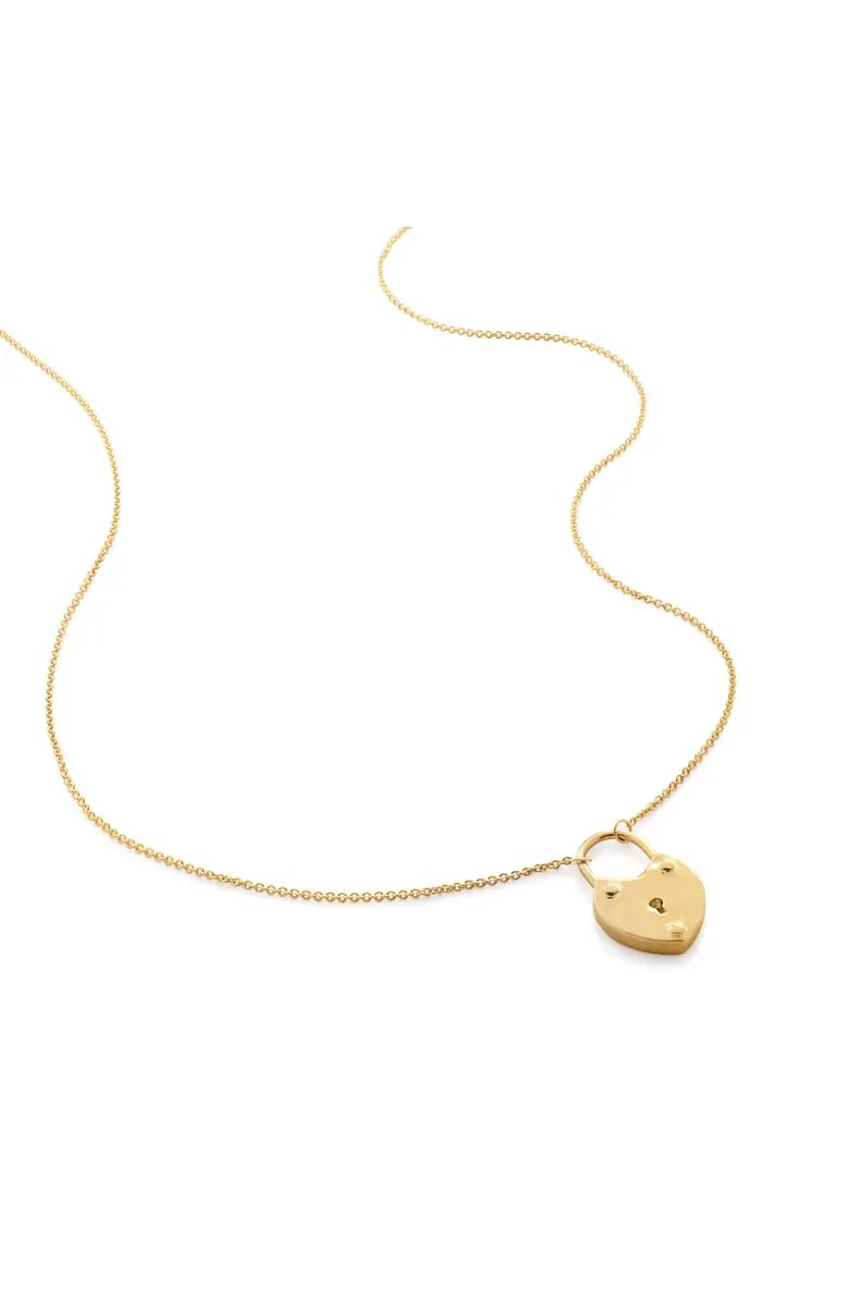 Details & CareAn engravable heart-shaped padlock charm adds a vintage-inspired look to a chain-li... | Nordstrom