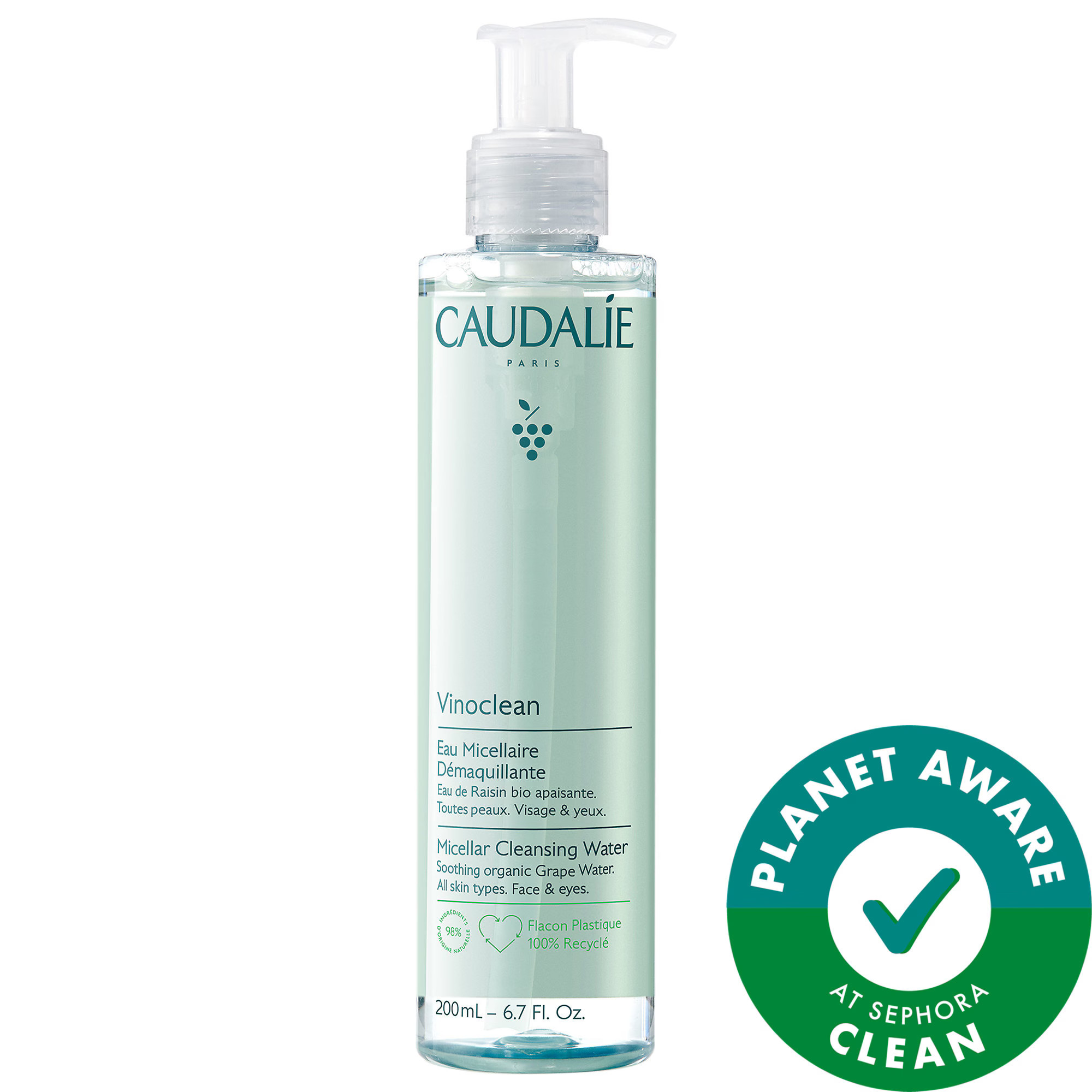 Caudalie Vinoclean Cleansing Micellar Water 6.7 oz/ 200 mL | Sephora (US)