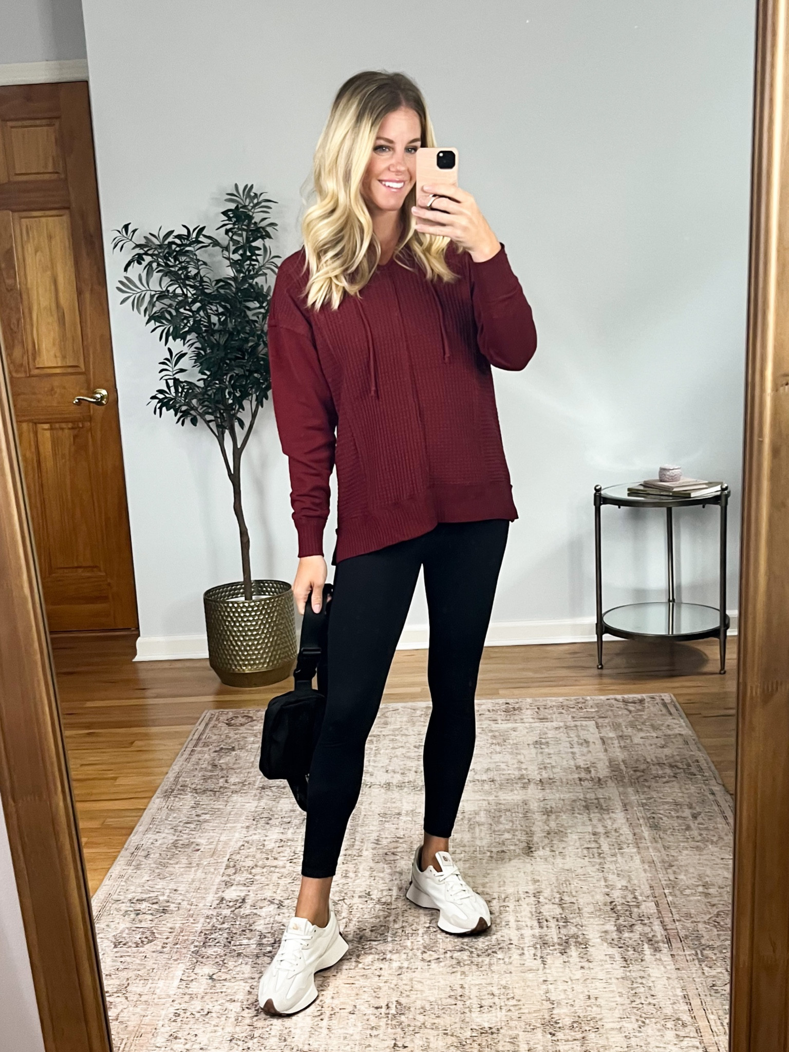 Super cute waffle knit top! Wearing size small but could size up one to a medium  Available in 4 colors 

#LTKFind #LTKunder50 #LTKsalealert