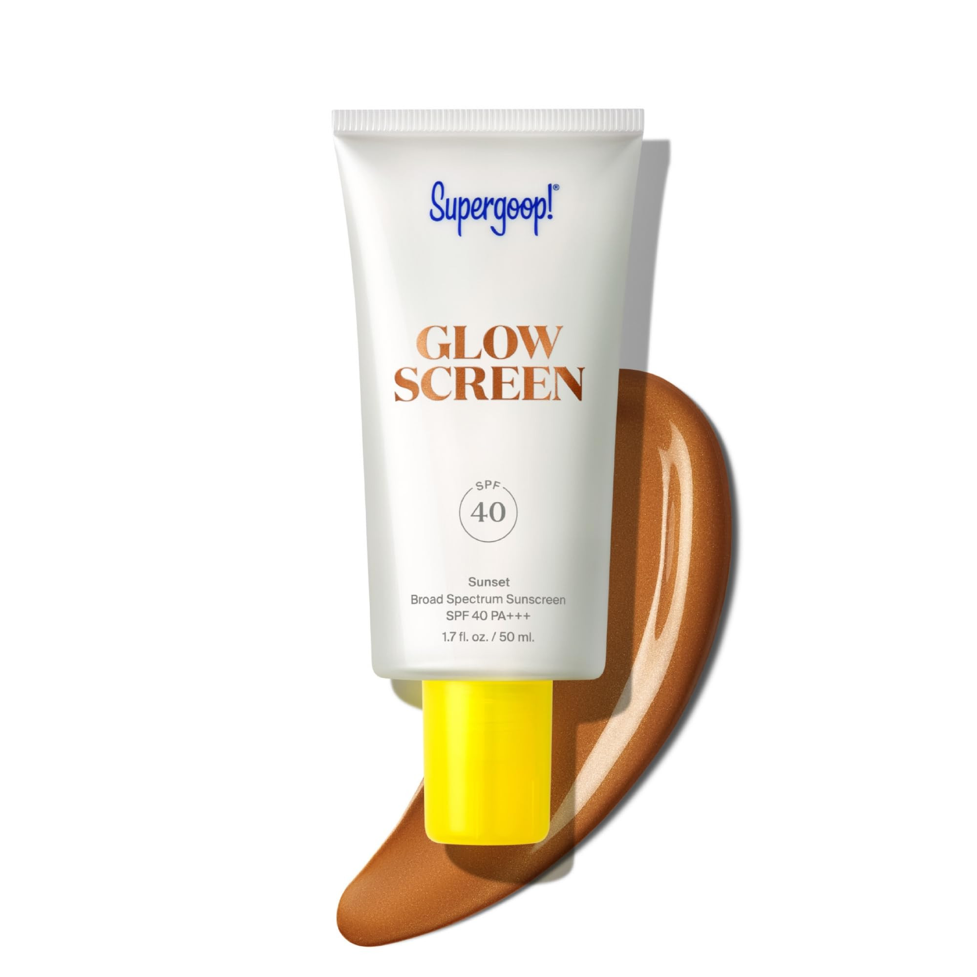 Supergoop! Glowscreen SPF 40, Sunset (Deep Bronze Glow) - 1.7 fl oz - Glowy Primer + Broad Spectr... | Amazon (US)
