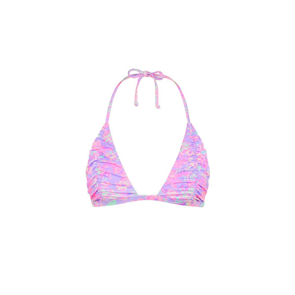 Gathered Stitch Bralette Bikini Top - Lilac Love | Kulani Kinis US
