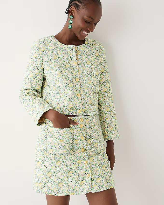 Limited-edition quilted Louisa lady jacket in Liberty® fabric | J. Crew US