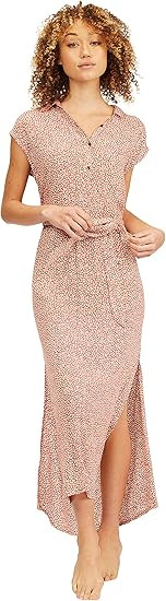Billabong Womens Lovely Ways Button Front Midi Dress | Amazon (US)