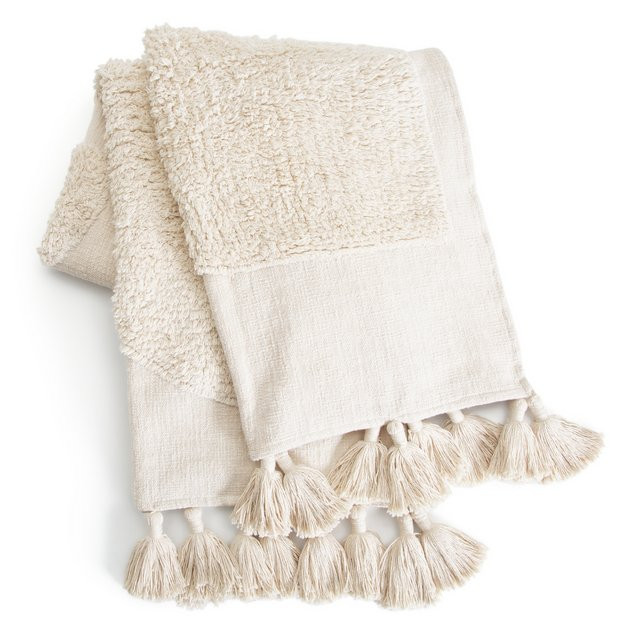 Habitat Tufted Cotton Throw - Natural - 150x200cm | Habitat UK