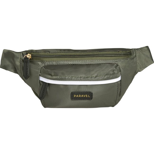 Monogrammable Fold-Up Belt Bag, Safari Green | Maisonette