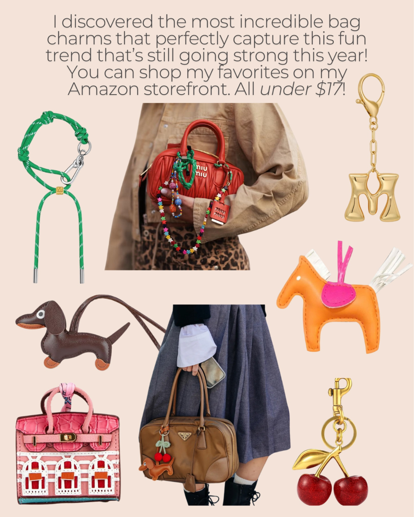 Bag charms are everywhere nd I found so many goods one on my Amazon storefront  