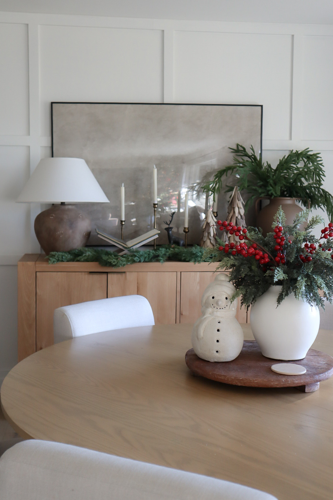 Christmas dining room and sideboard 

#LTKHome #LTKSeasonal #LTKHoliday