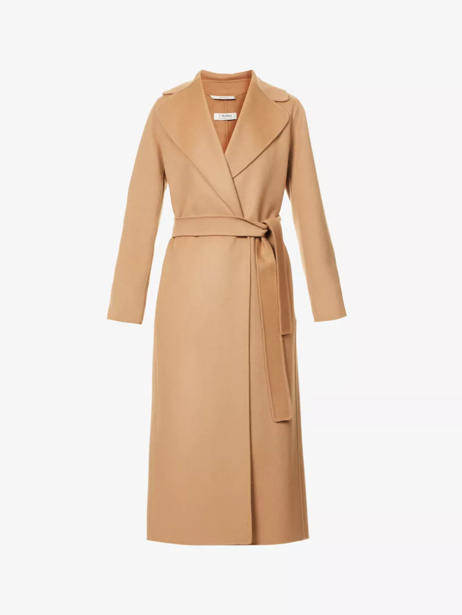 Poldo Wrap-Over Wool Coat | Selfridges