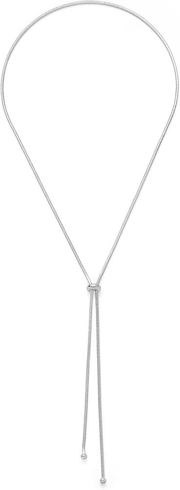 Gold Silver Necklace for Women Y Chain Adjustable Gold Long Necklaces Fashion Dainty Jewelry | Amazon (US)