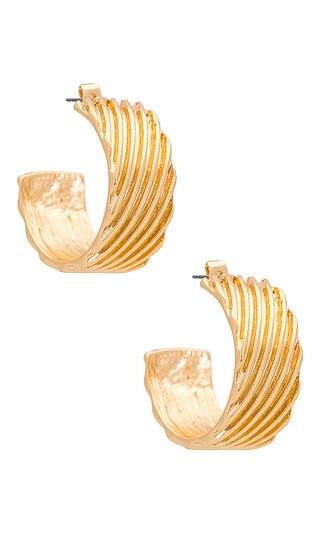 Pave Hoops in Gold | Revolve Clothing (Global)