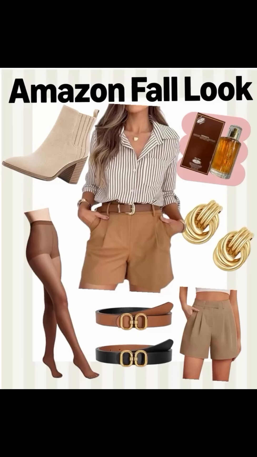 Amazon Fall Look 🍁
When cozy meets classy — this look is giving pumpkin spice sophistication.
Striped neutrals, belted shorts, and soft suede booties make the perfect transition outfit from warm days to crisp nights. Pair with sheer tights, gold hoops, and a little spritz of your favorite fall scent for that “effortlessly put-together” vibe.
🛍️ All pieces from Amazon — stylish, comfy, and wallet-friendly.
Save this look for your next coffee date or city stroll. ☕🤎
#AmazonFinds #FallFashion #OOTD #amazonstyle #FallOutfitInspo #NeutralStyle #autumnchill #taylorswift