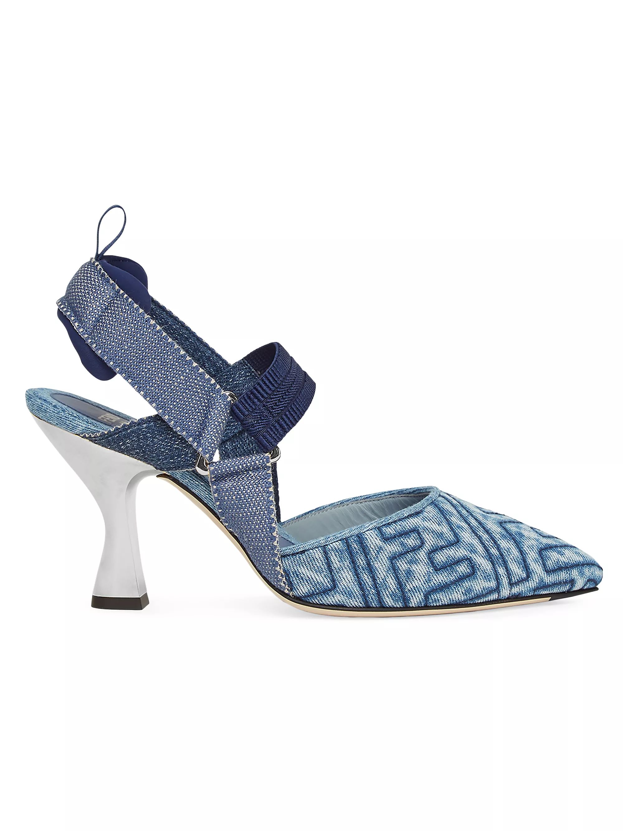 Colibri 85MM Denim Slingback Pumps | Saks Fifth Avenue