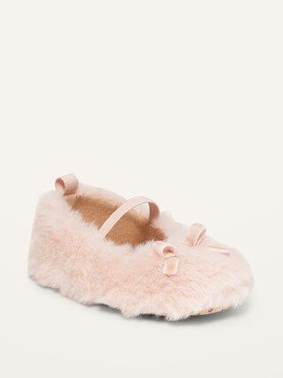 Faux-Fur Bow-Tie Ballet Flats for Baby | Old Navy (US)