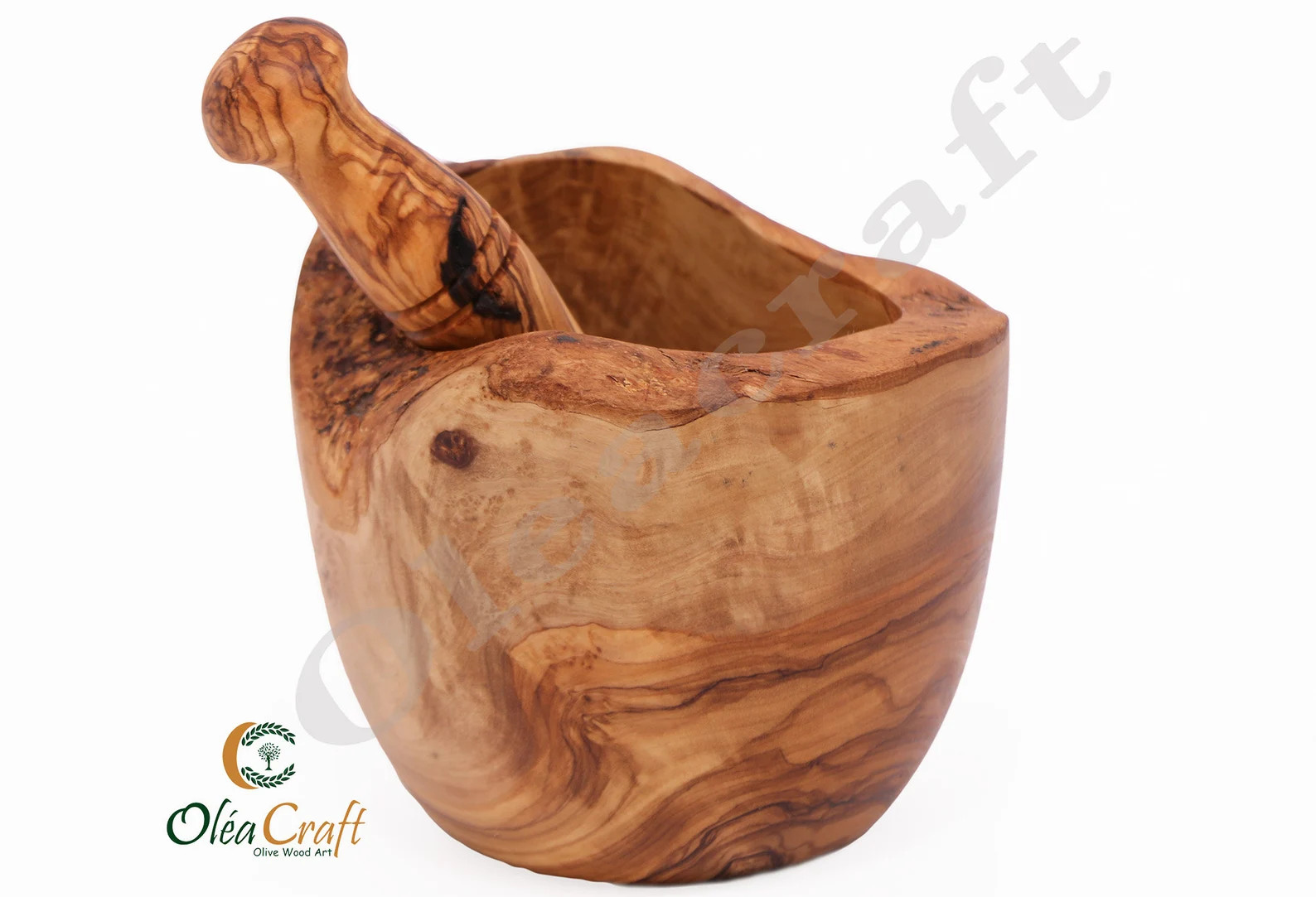 Natural olive wood Mortar and Pestle Oleacraft/ Mortier et | Etsy | Etsy (US)
