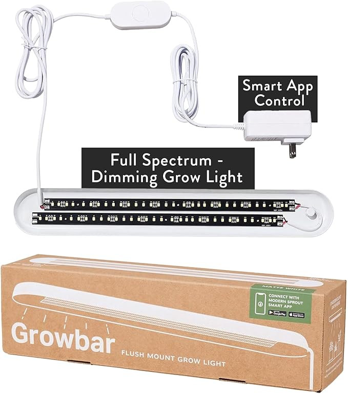 Modern Sprout Smart Growbar V2 LED Grow Light - Full-Spectrum Grow Light for Indoor Plants w/Smar... | Amazon (US)