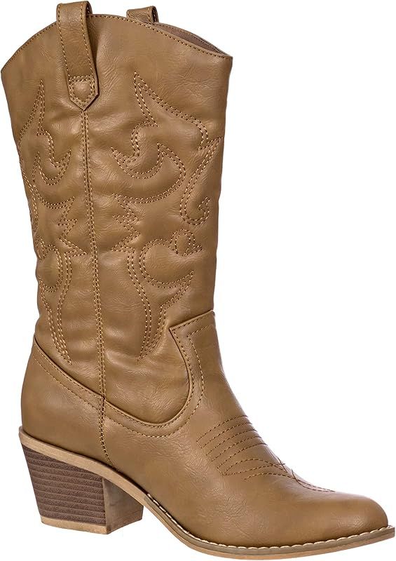 Charles Albert Women's Embroidered Modern Western Cowboy Boot | Amazon (US)