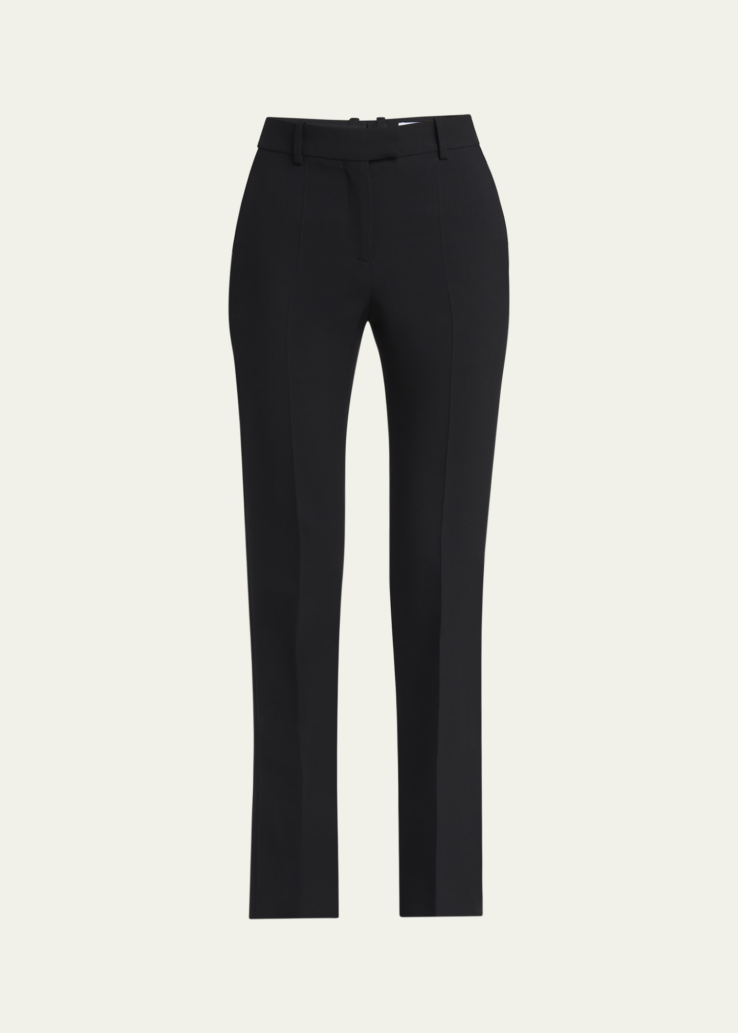 McQueen Wool-Silk Flare Trousers | Bergdorf Goodman