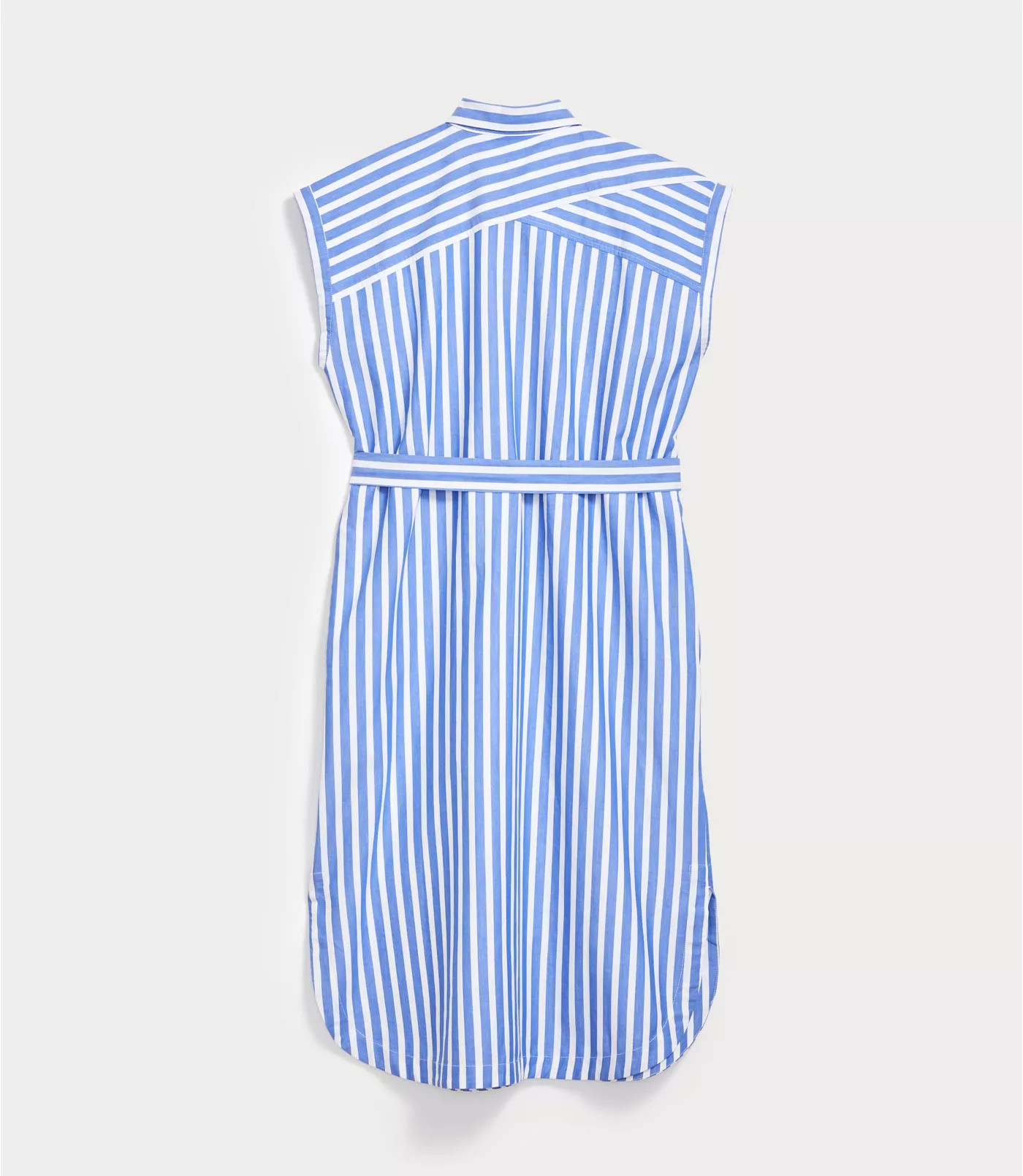 Striped Tie Waist Pocket Shirtdress | LOFT | LOFT