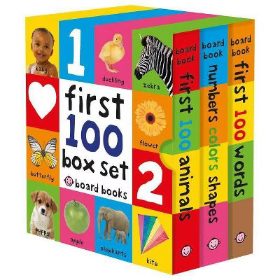 First 100 Board Book Box Set (3 Books) - by Roger Priddy (Mixed Media Product) | Target