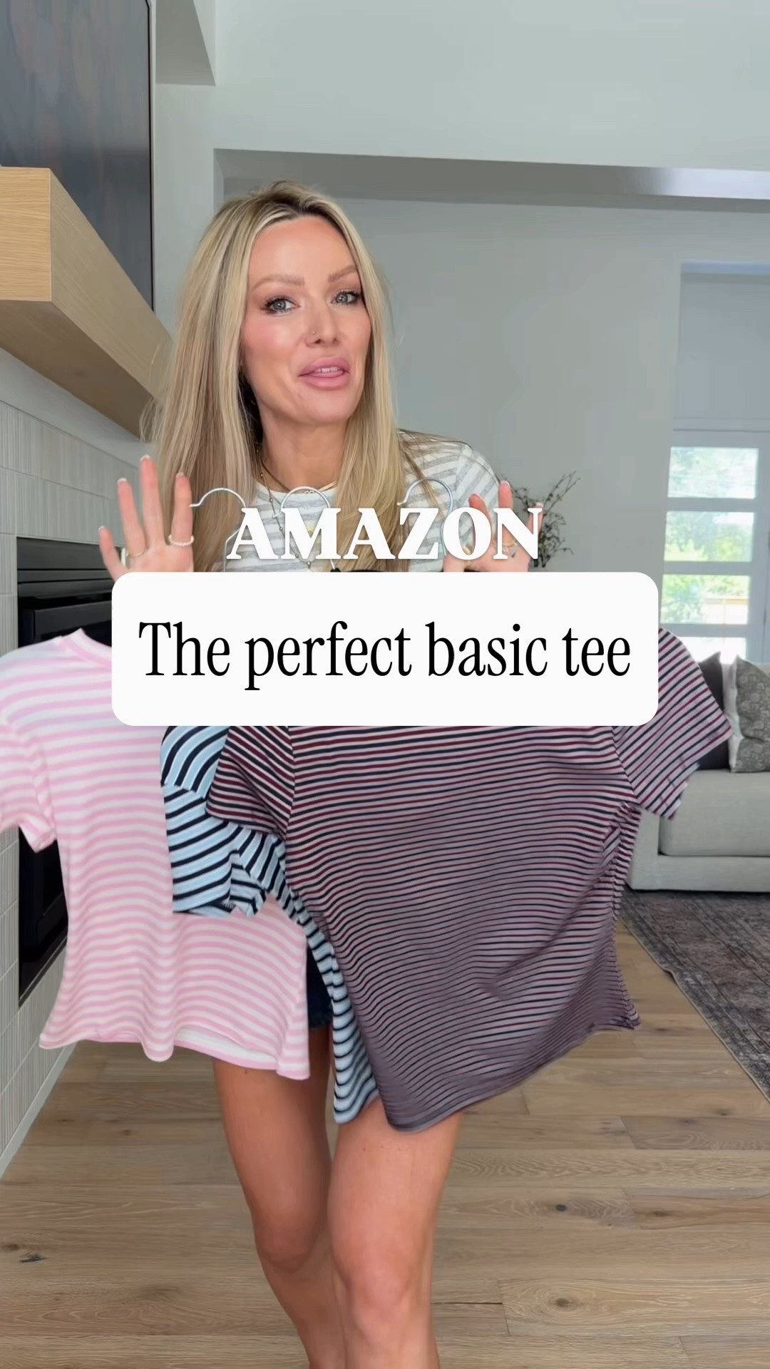 I think I just found my new favorite Amazon basic tee… 🤍 comment AMAZON and I’ll send you the details 

I’ve tried a lot of basic tees over the years, but this one immediately earned a spot in my closet.

✔️ Soft, breathable fabric
✔️ Zero polyester
✔️ The perfect fitted (but not tight) silhouette
✔️ Easy to tuck or wear untucked
✔️ Comes in so many cute striped colors

These are the kinds of basics that make getting dressed so much easier because they literally go with everything—denim shorts, white shorts, jeans, skirts, and even under jackets this fall.

I’m seriously tempted to keep all four colors because I know I’ll wear them on repeat.

Which color are you grabbing first?

Save this for your next Amazon order and follow for more affordable fashion finds!

#amazonfashion #amazonfinds #basictee #everydaystyle #affordablefashion