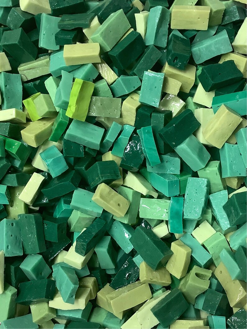 MOSAIC SMALTI ORSONI Greens Random Mix 8oz Bags - Etsy | Etsy (US)