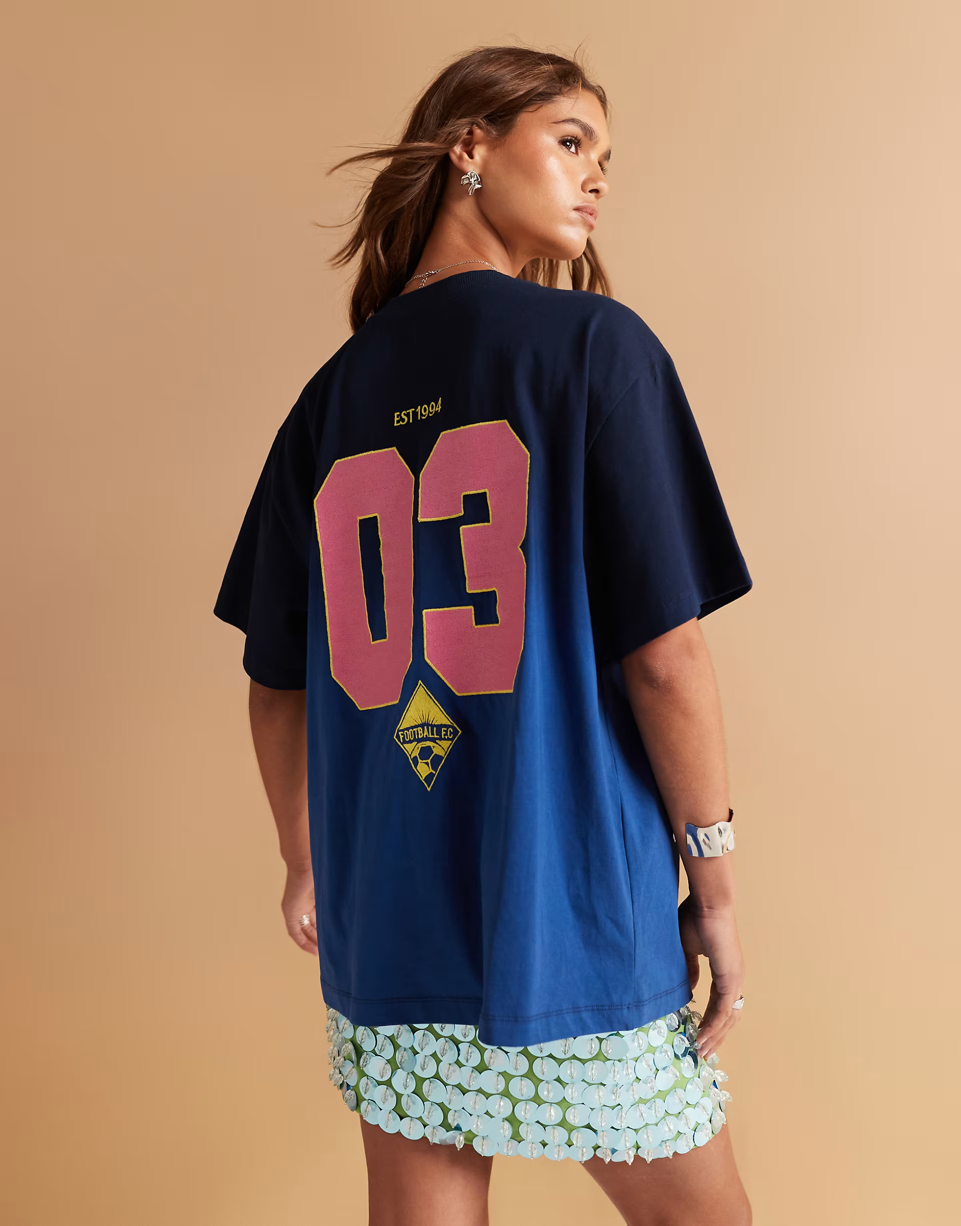 ASOS DESIGN Oversized t-shirt with embroidered Thailand football graphic | ASOS (Global)