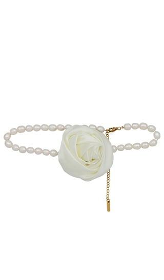 Ava Flower Choker in Ivory | Revolve Clothing (Global)