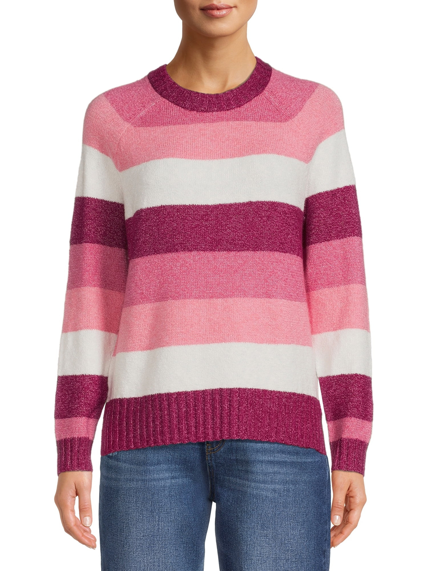 Time and Tru Women's Super Soft Pullover Sweater - Walmart.com | Walmart (US)