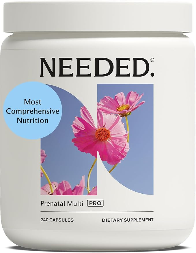 Needed. Prenatal Multi Pro | Multivitamin with Choline Capsules for Prenatal, Pregnancy, Breastfe... | Amazon (US)
