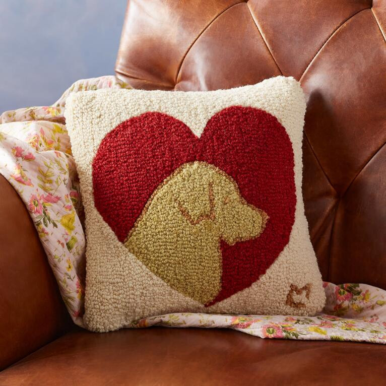 My Heart Is Full Lab Pillow | Sundance Catalog