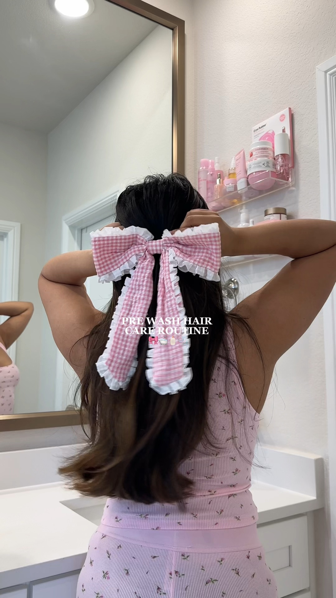 Pre wash hair care routine 