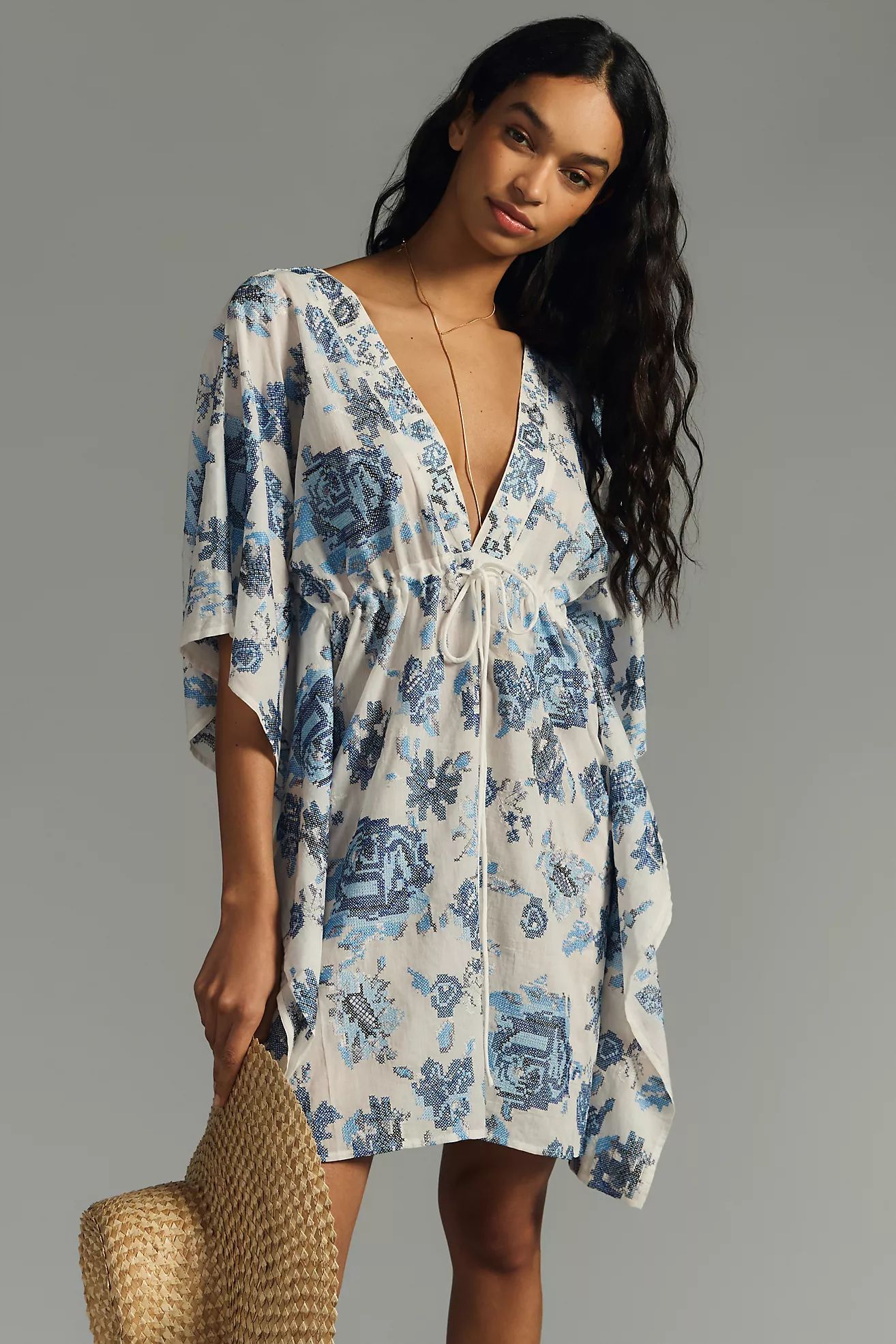 By Anthropologie Floral Stitched Kaftan | Anthropologie (US)