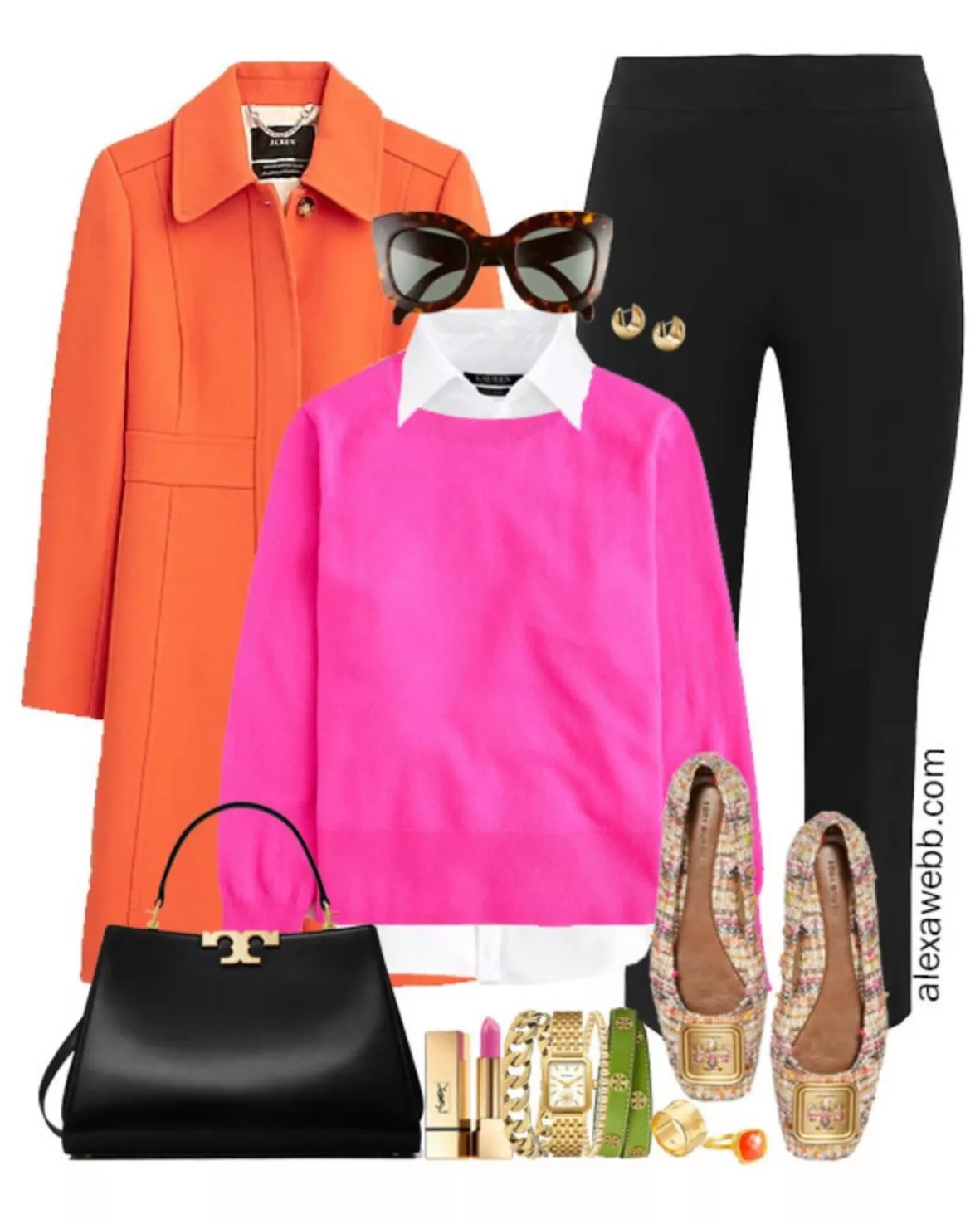 Plus Size Hot Pink Jeans Outfit - Alexa Webb