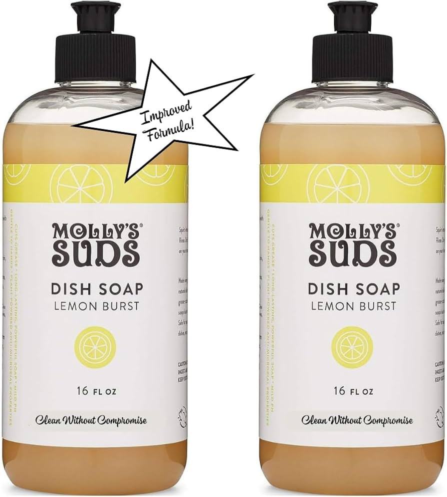 Molly's Suds Natural Liquid Dish Soap | Long-Lasting, Powerful Plant-Powered Ingedients | Herbal ... | Amazon (US)